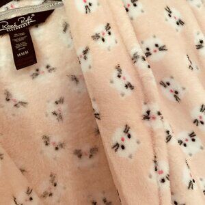 RENE ROFE Women's Plush Kitty Bathrobe NWT Size M